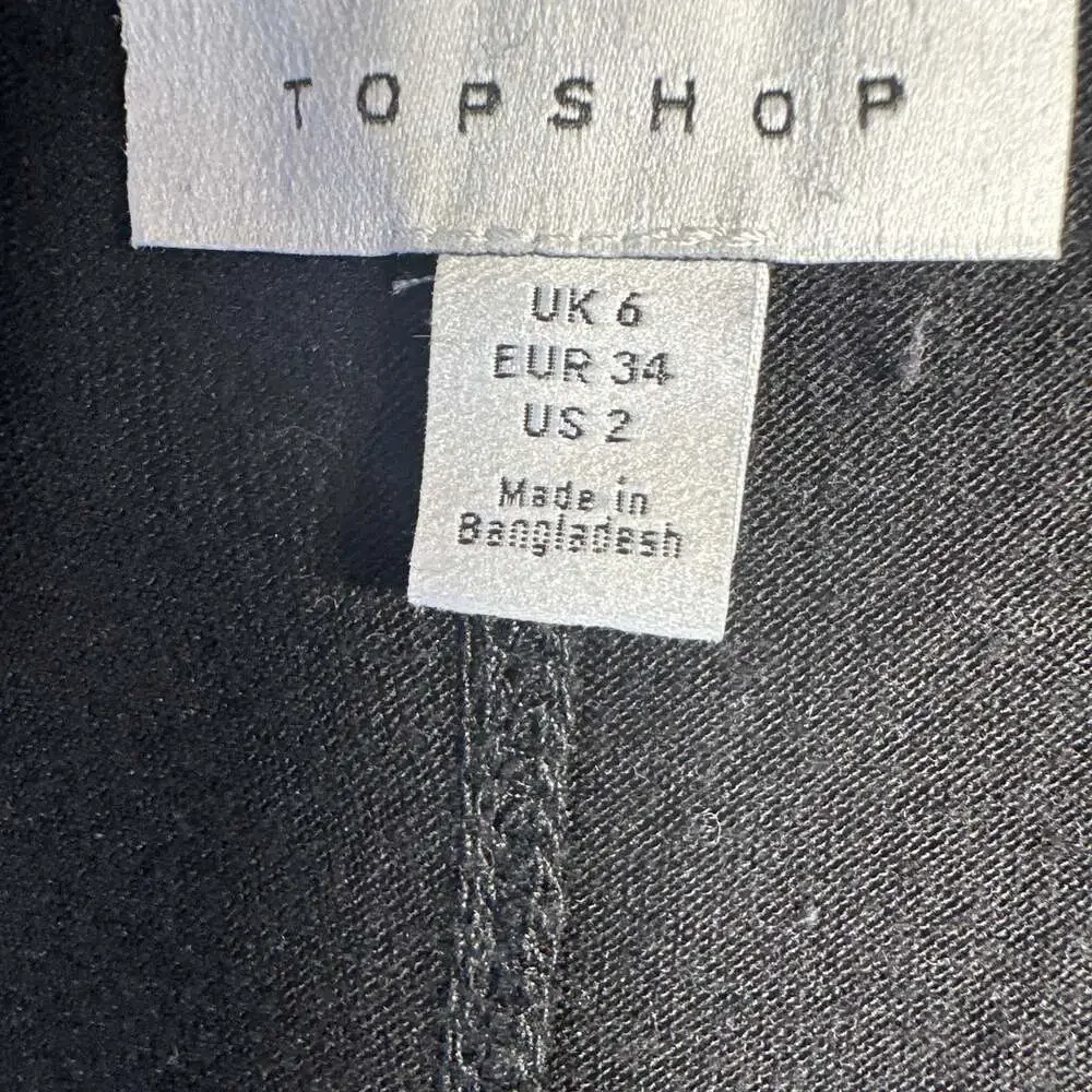 Topshop Slouchy Scoop Neck Tank Top in Black - Picture 4 of 4